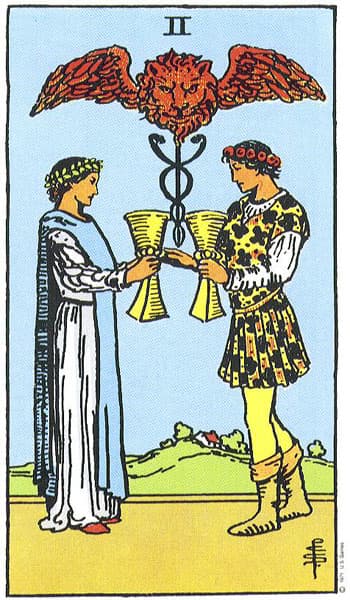 Rider-Waite-Smith - Two of Cups
