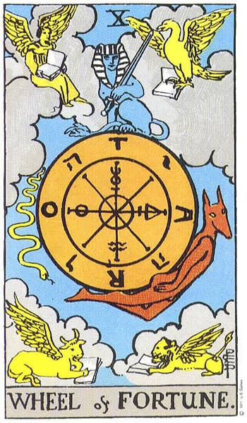 Rider-Waite-Smith - The Wheel of Fortune