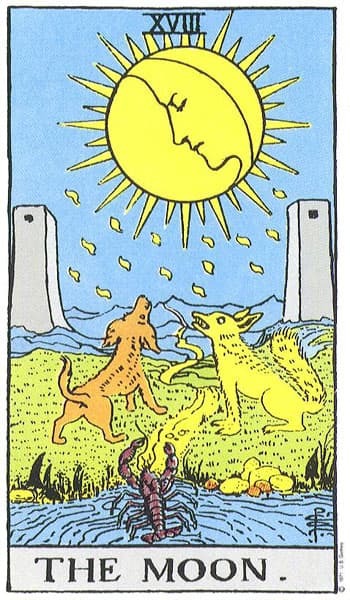 Rider-Waite-Smith - The Moon