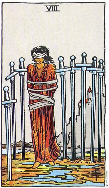 Rider-Waite-Smith - Eight of Swords
