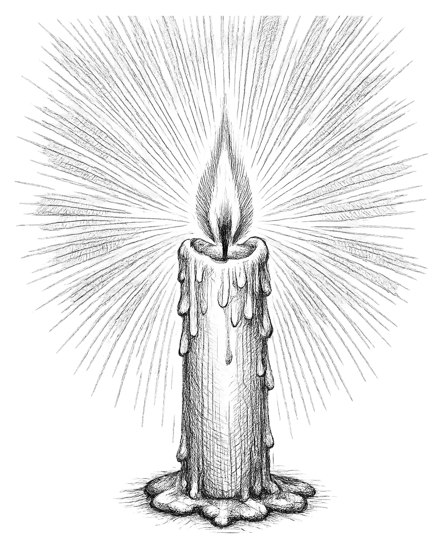 Enlightenment, pencil sketch