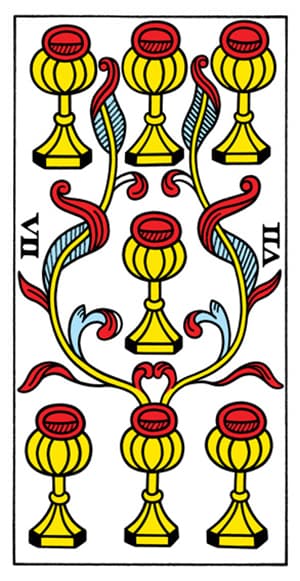 Tarot de Marseille - Seven of Cups