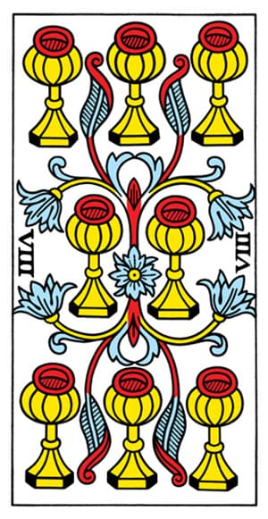 Tarot de Marseille - Eight of Cups