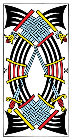 Tarot de Marseille - Ten of Swords