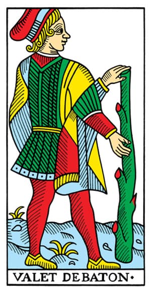 Tarot de Marseille - Page of Wands