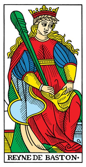 Tarot de Marseille - Queen of Wands
