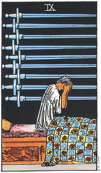 Rider-Waite-Smith - Nine of Swords