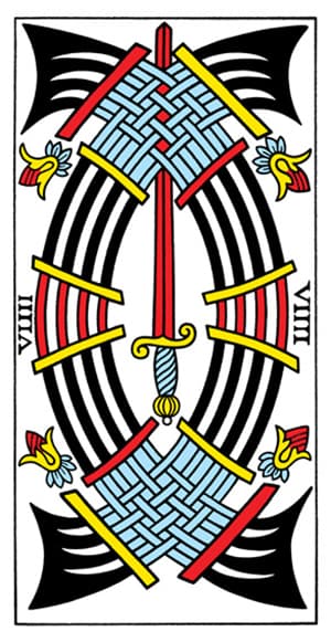 Tarot de Marseille - Nine of Swords