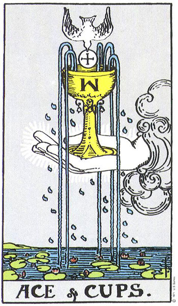 Rider-Waite-Smith - Ace of Cups