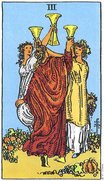 Rider-Waite-Smith - Three of Cups