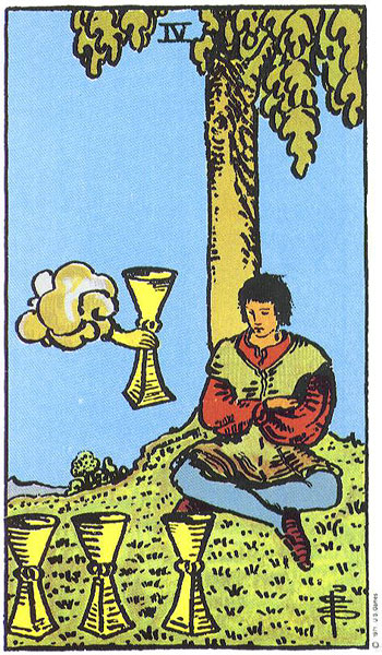 Rider-Waite-Smith - Four of Cups
