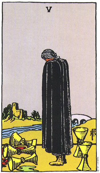 Rider-Waite-Smith - Five of Cups