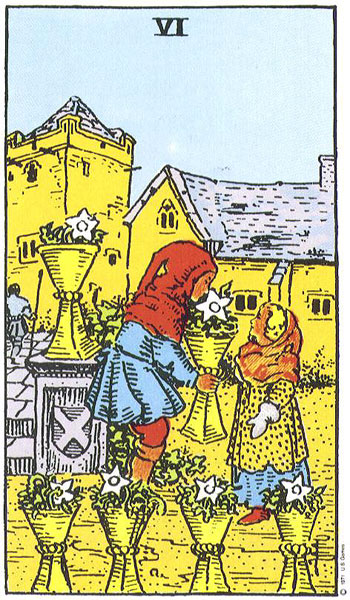 Rider-Waite-Smith - Six of Cups