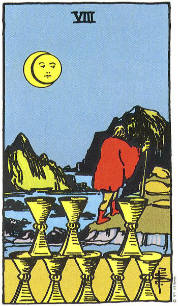 Rider-Waite-Smith - Eight of Cups