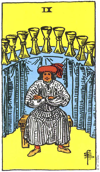 Rider-Waite-Smith - Nine of Cups