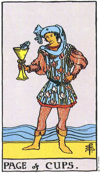 Rider-Waite-Smith - Page of Cups