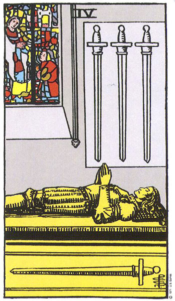 Rider-Waite-Smith - Four of Swords