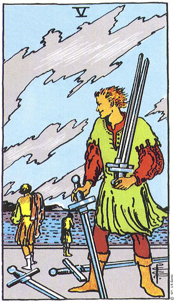 Rider-Waite-Smith - Five of Swords