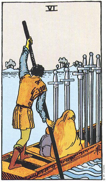 Rider-Waite-Smith - Six of Swords