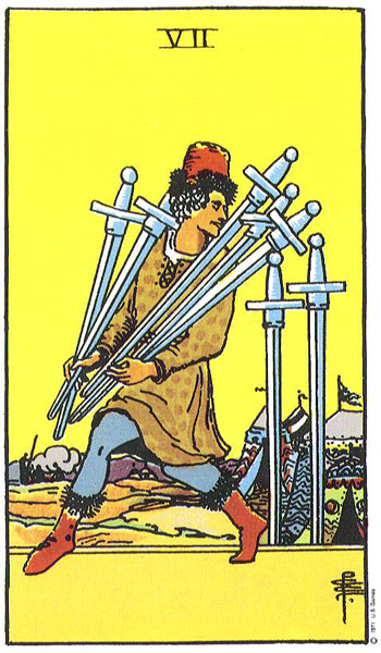 Rider-Waite-Smith - Seven of Swords