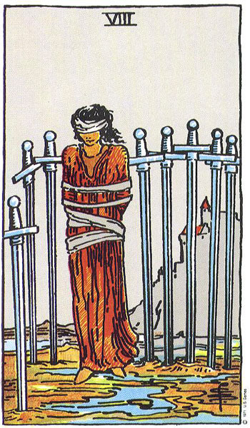 Rider-Waite-Smith - Eight of Swords