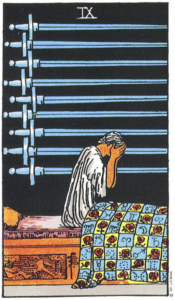 Rider-Waite-Smith - Nine of Swords