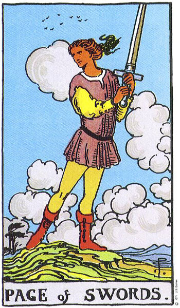 Rider-Waite-Smith - Page of Swords