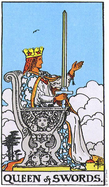 Rider-Waite-Smith - Queen of Swords