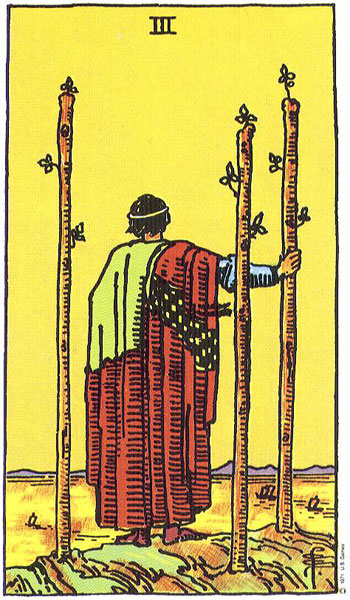Rider-Waite-Smith - Three of Wands