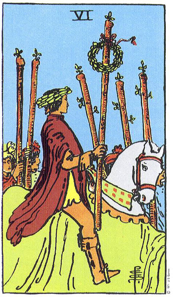 Rider-Waite-Smith - Six of Wands