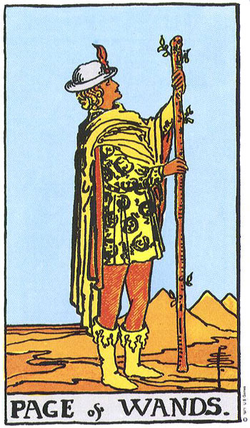 Rider-Waite-Smith - Page of Wands