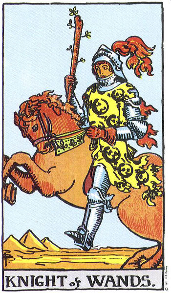 Rider-Waite-Smith - Knight of Wands