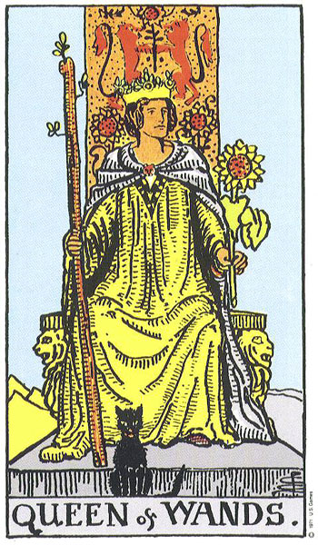 Rider-Waite-Smith - Queen of Wands